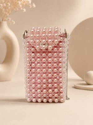 Fara "pochette de téléphone" rose-transparente